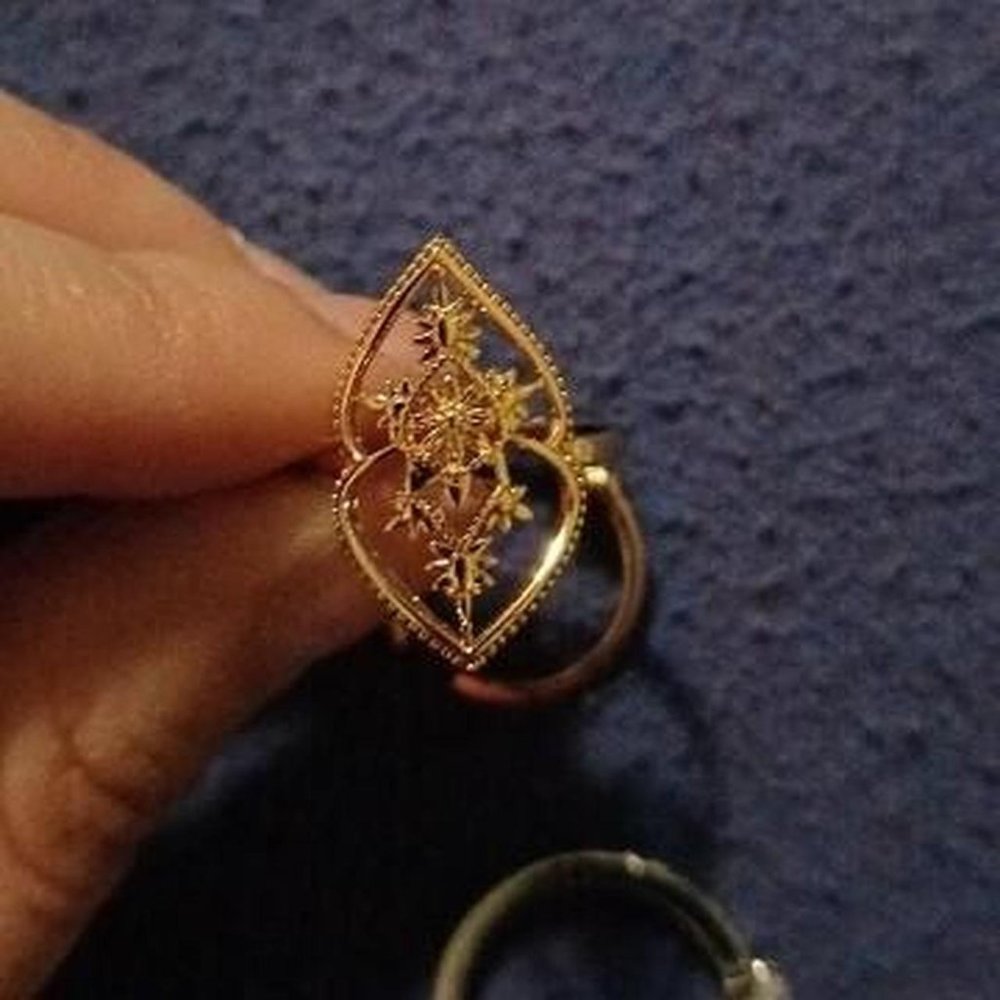 New Gold Vintage Inspired Boho Ring - Picture 5 of 5